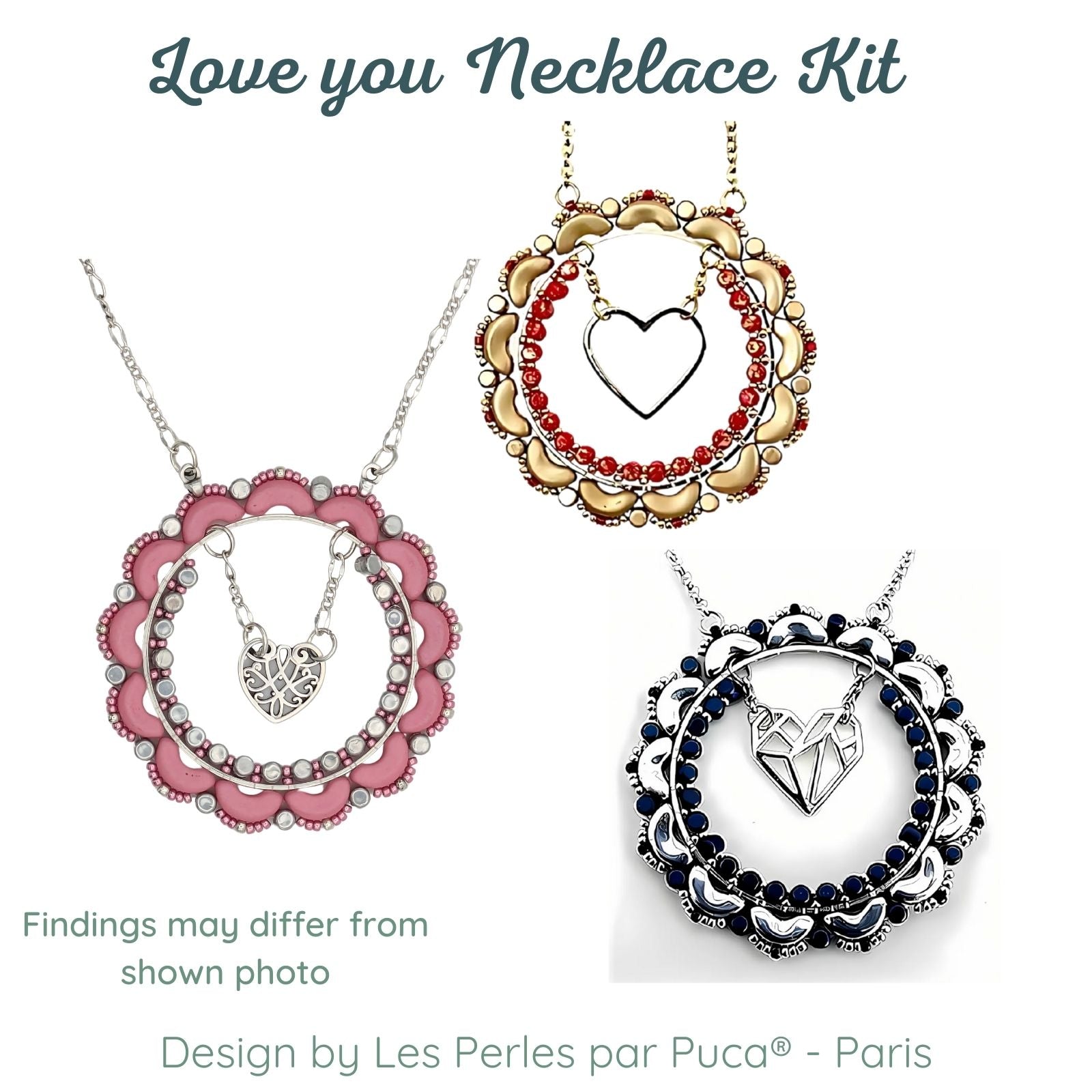 Love You  par Puca Necklace Kits