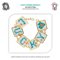 Lucky Charms Bracelet Pattern, by Leslie Pope