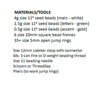 Lucky Charms Bracelet Pattern, by Leslie Pope