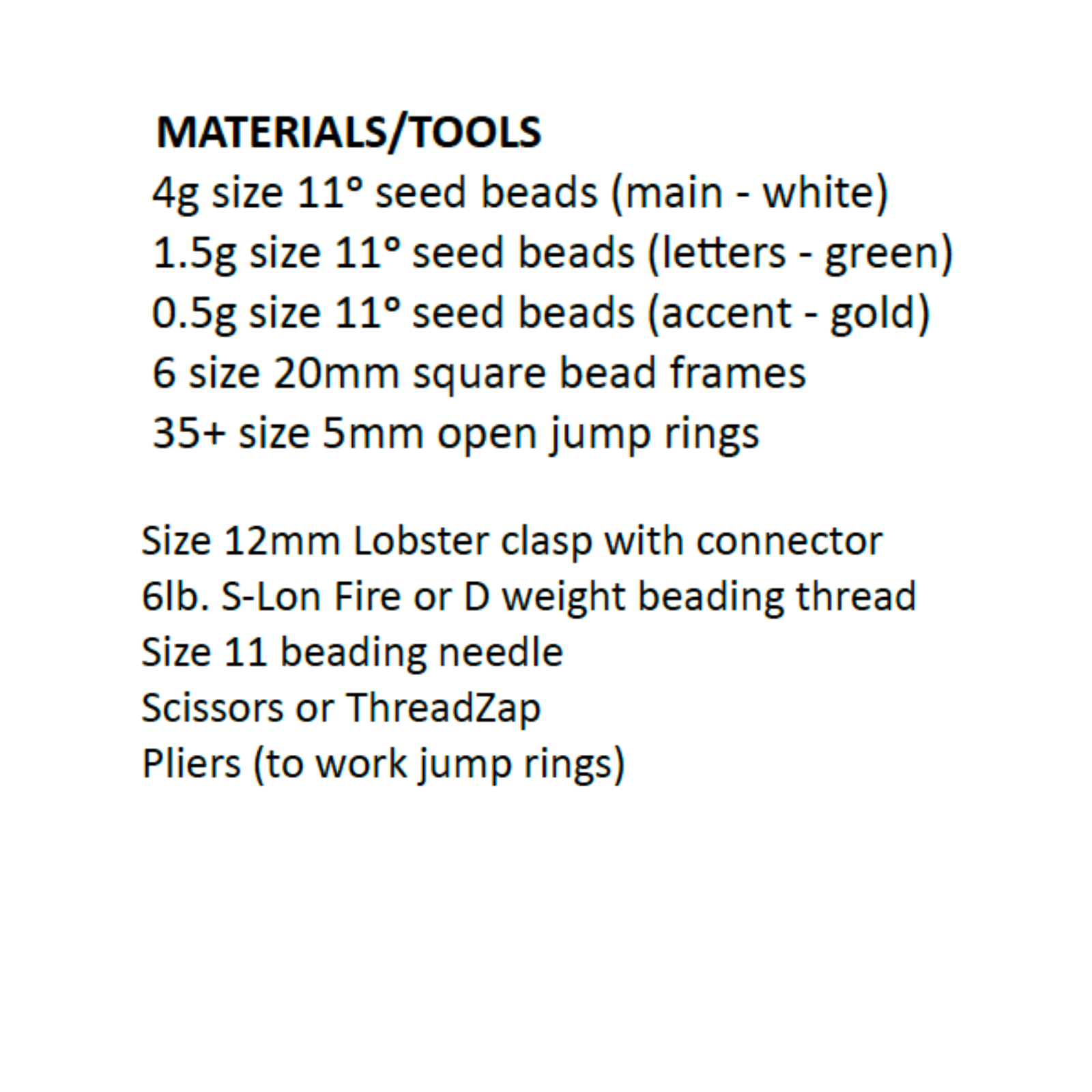 Lucky Charms Bracelet Pattern, by Leslie Pope