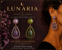 Lunaria Earrings Pattern by Les Créations d'Anna