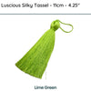 Luscious Silky Tassel, Lime Green, 11cm - The Argus Collection