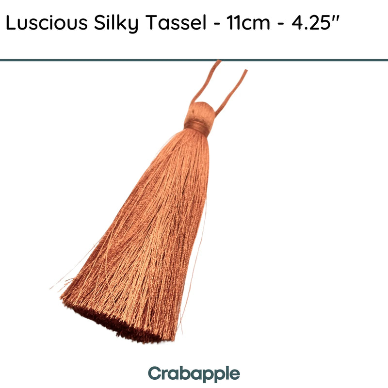 Luscious Silky Tassel, Crabapple, 11cm - The Argus Collection