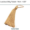 Luscious Silky Tassel, Safari Gold, 11cm - The Argus Collection