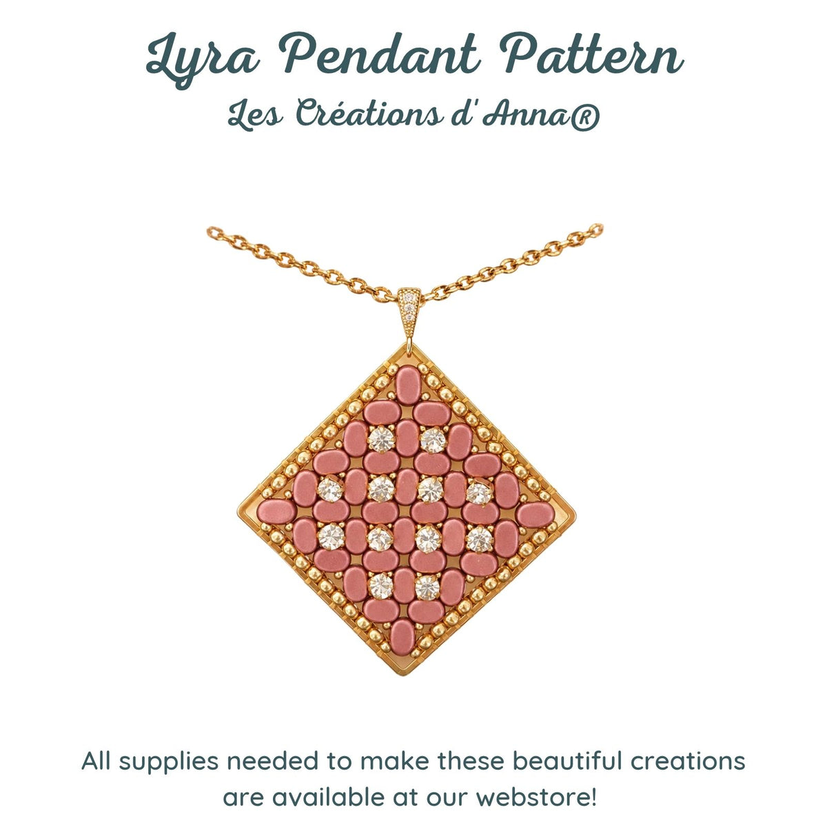 Lyra Pendant Pattern by Les Creations d'Anna