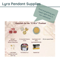 Lyra Pendant Pattern by Les Creations d'Anna