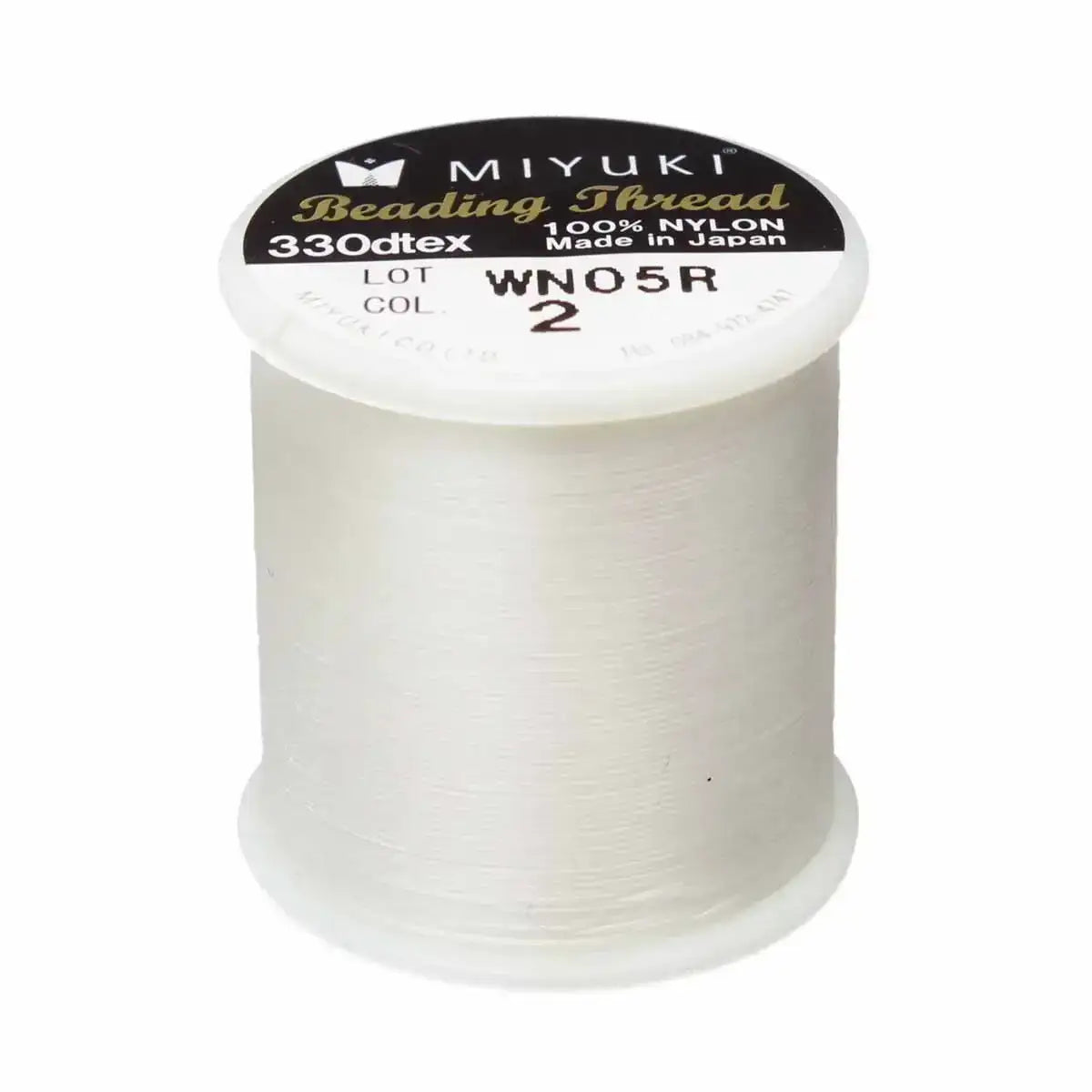 Miyuki Beading Thread, 55 Yards, Eggshell - The Argus Collection