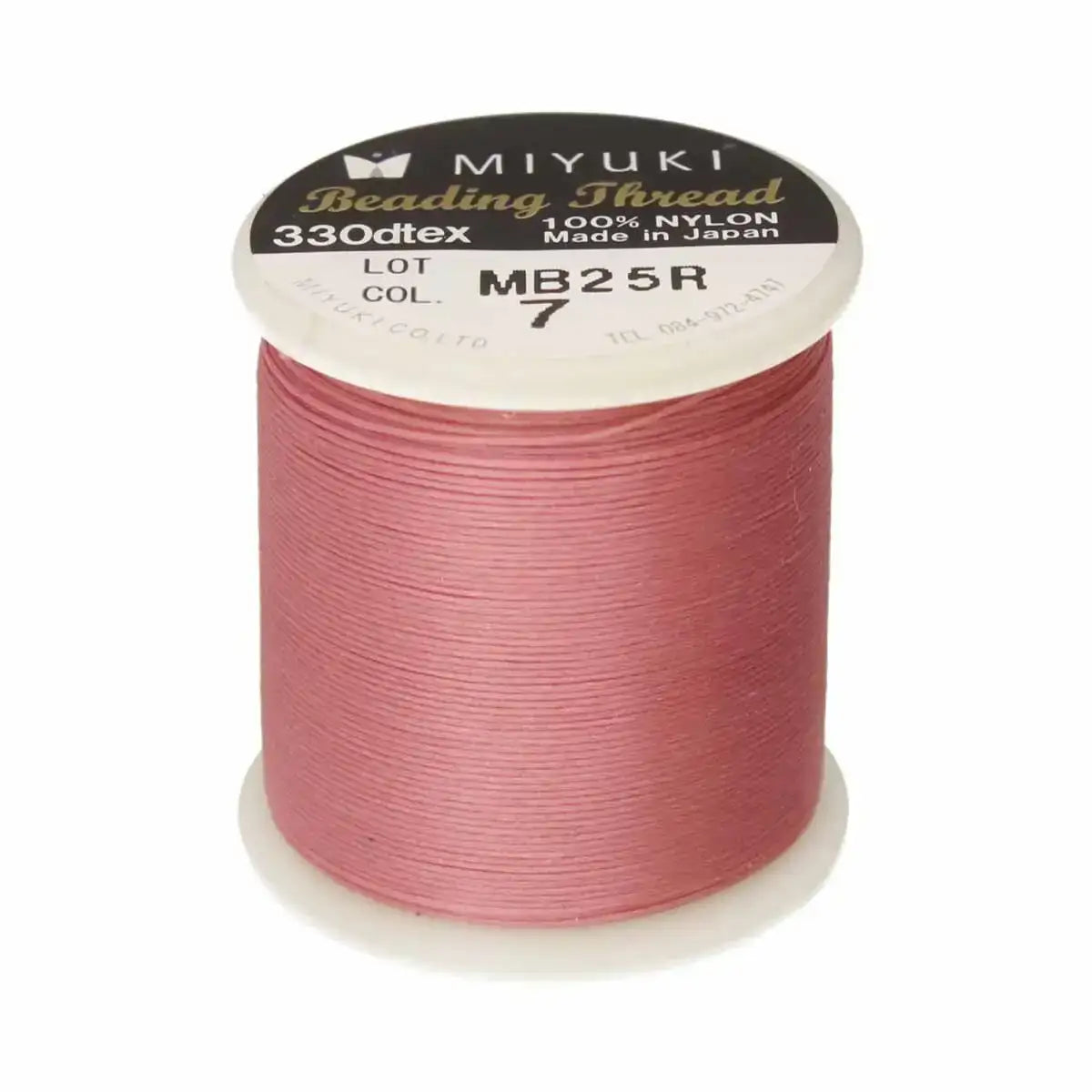 Miyuki Beading Thread, 55 Yards, Pink - The Argus Collection