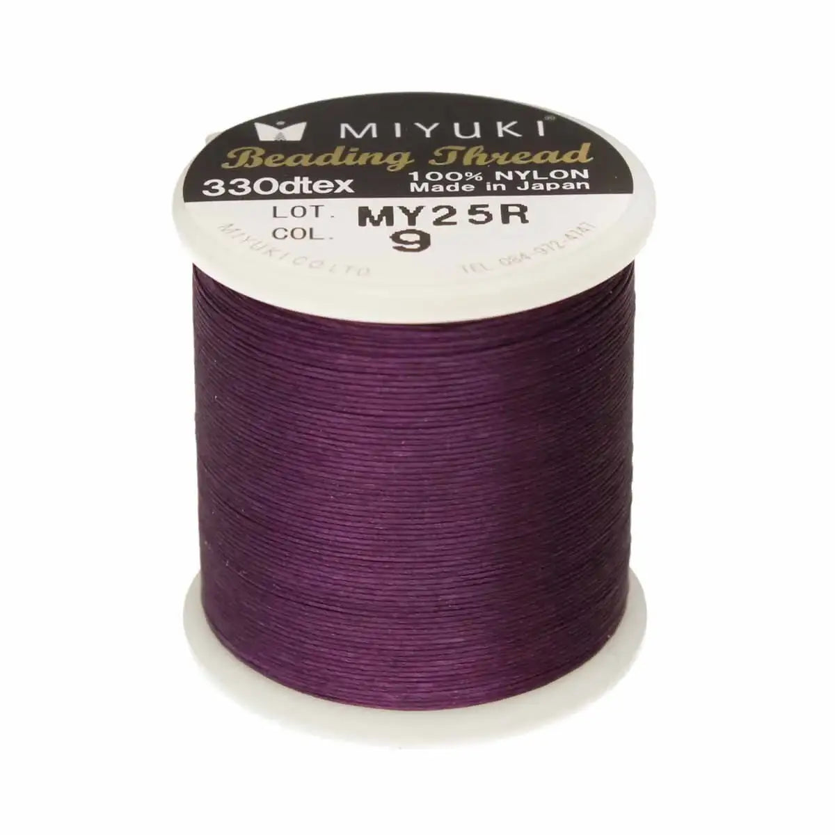 Miyuki Beading Thread, 55 Yards, Purple - The Argus Collection