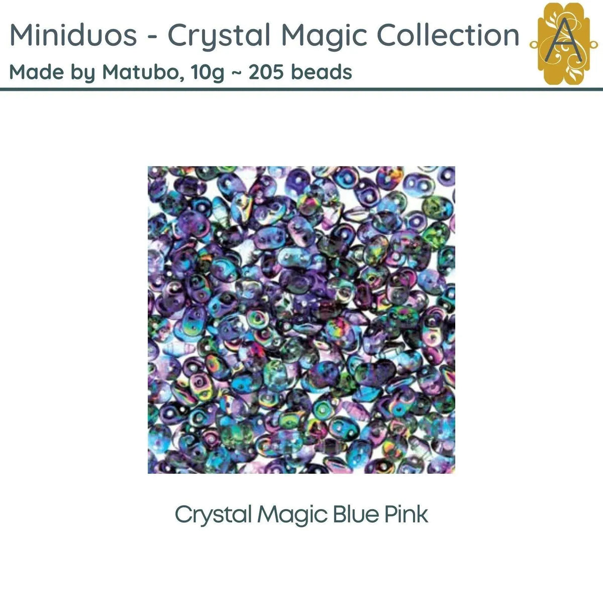 Miniduo Beads, 10g, Magic Collection, 7 Colors - The Argus Collection