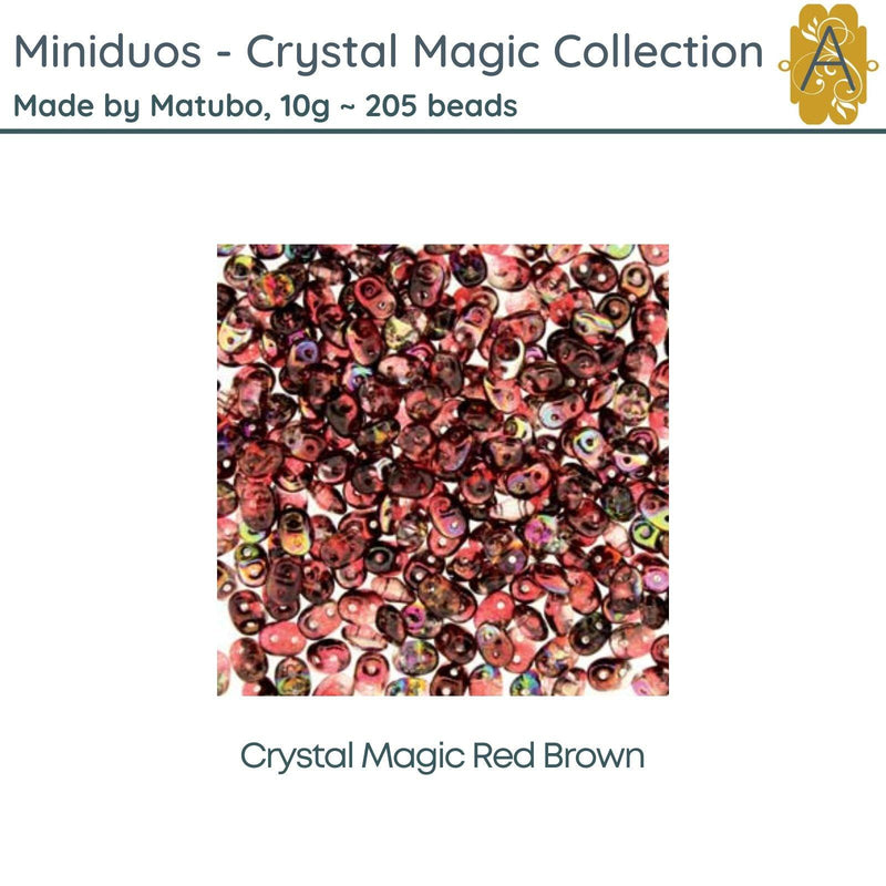 Miniduo Beads, 10g, Magic Collection, 7 Colors - The Argus Collection