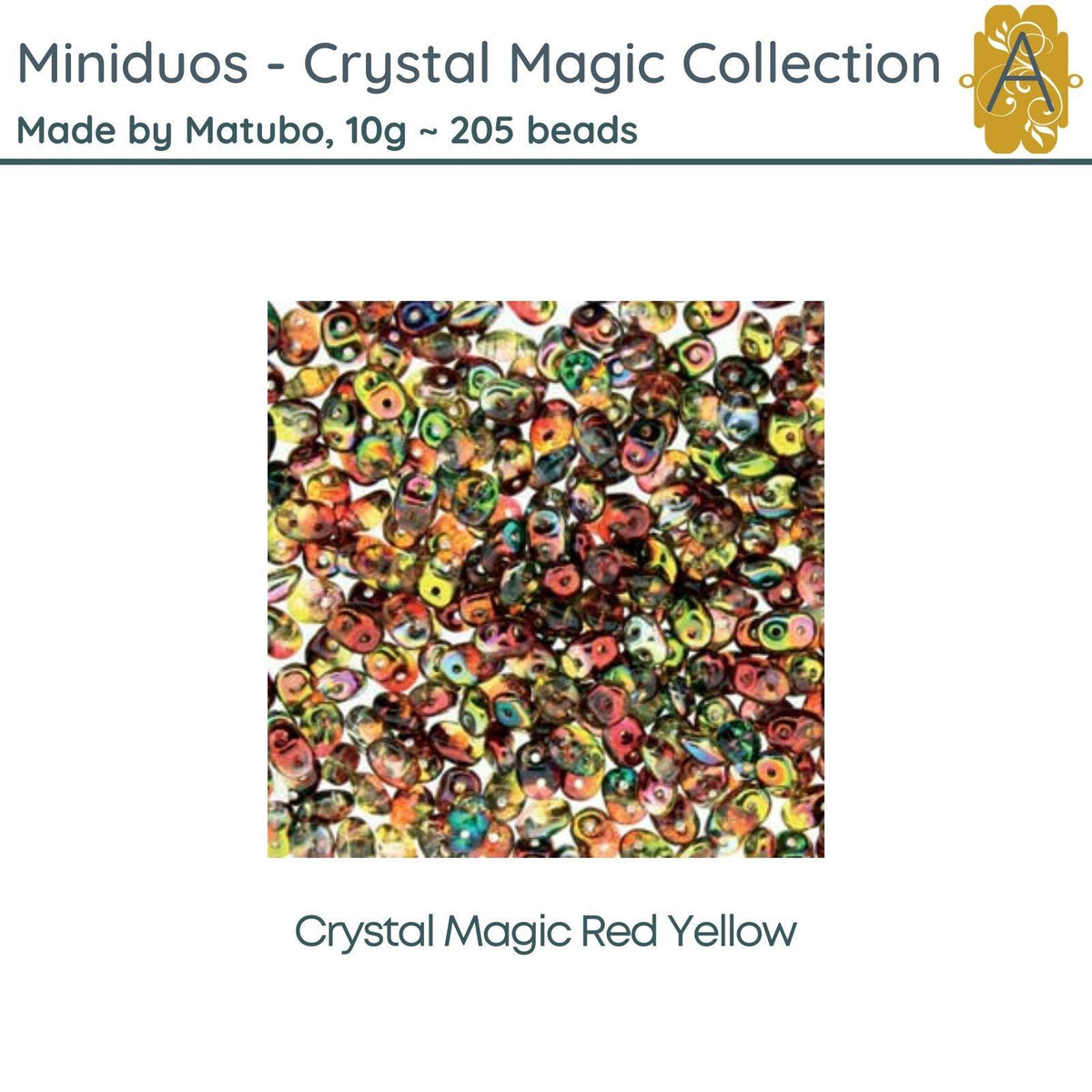 Miniduo Beads, 10g, Magic Collection, 7 Colors - The Argus Collection