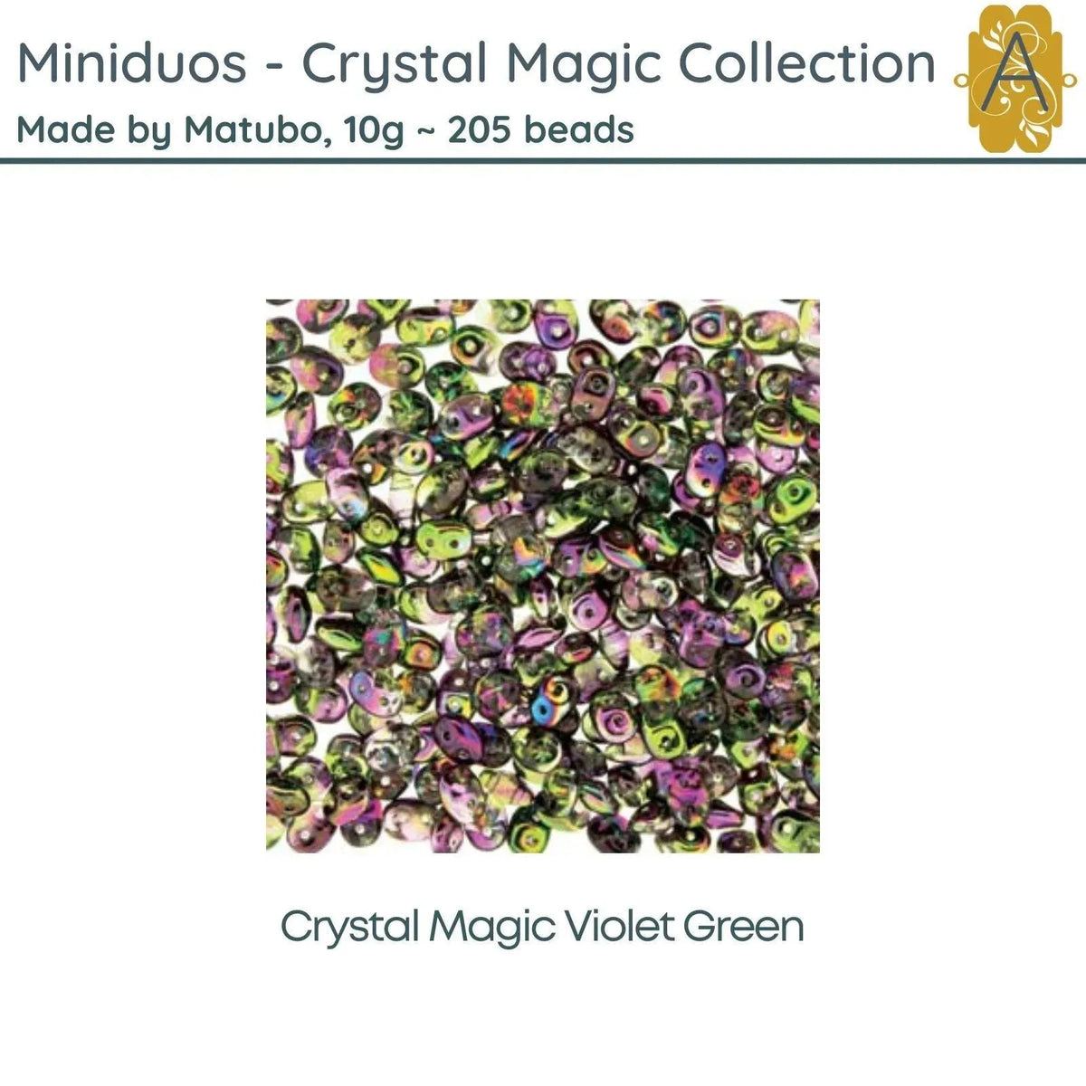 Miniduo Beads, 10g, Magic Collection, 7 Colors - The Argus Collection