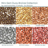 Mini Gemduo Beads, 5g., Bronze Collection, 6 Colors