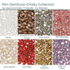 Mini Gemduo Beads, 5g., Chalk Collection, 8 Colors - The Argus Collection