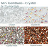 Mini Gemduo Beads, 5g., Crystal Collection, 4 Finishes