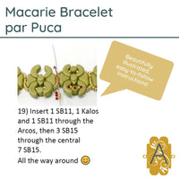 Macarie Bracelet Pattern par Puca - The Argus Collection
