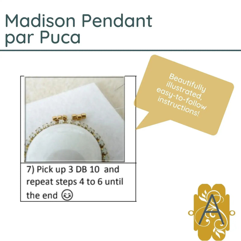 Madison Pendant Pattern par Puca - The Argus Collection