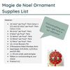 Magie de Noel Ornament Pattern Par Puca