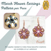 March Flower Earrings Pattern par Puca - The Argus Collection