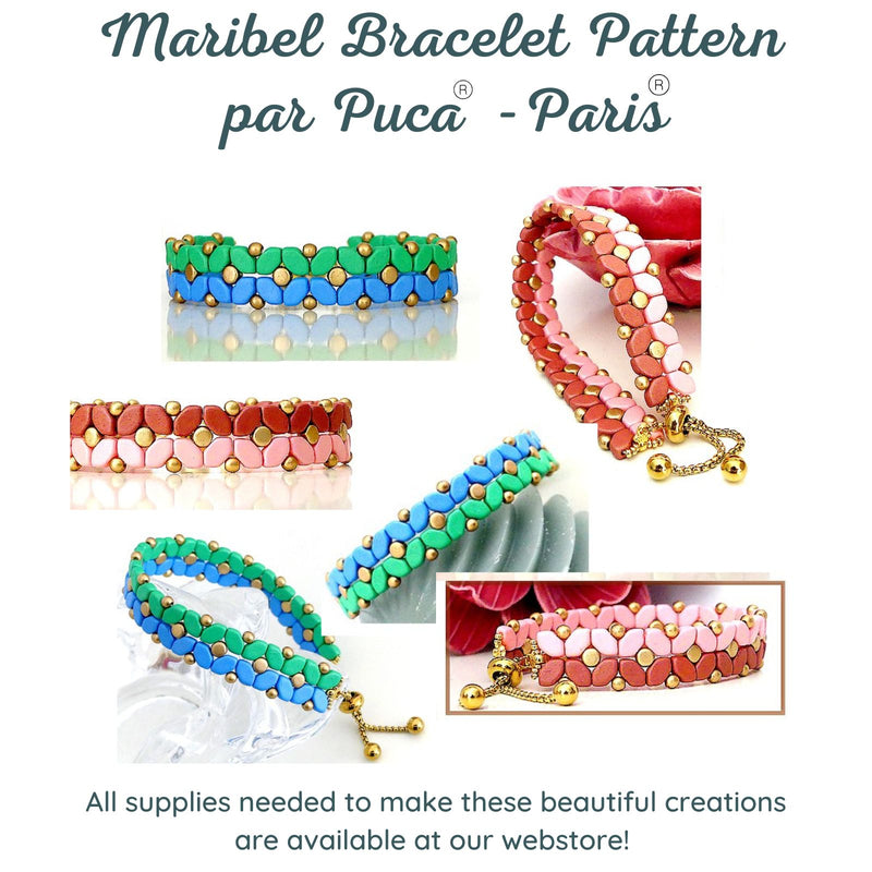 Colorful bracelets with gold accents displayed on a white background, featuring the brand 'Puca'.