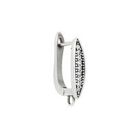 Marquise Pave Leverback Earrings, 1 Pair