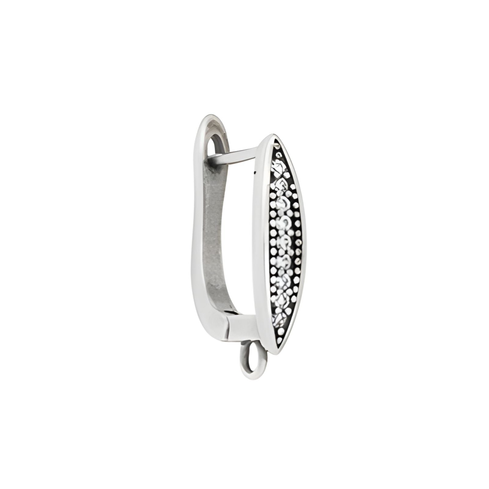 Marquise Pave Leverback Earrings, 1 Pair