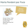 Marta Pendant Pattern par Puca - The Argus Collection