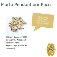 Marta Pendant Pattern par Puca - The Argus Collection