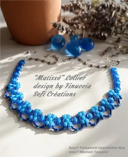 MatisseCollierparFinucciaArcosConstellation_VolosMismashversionbleueavectexte - The Argus Collection