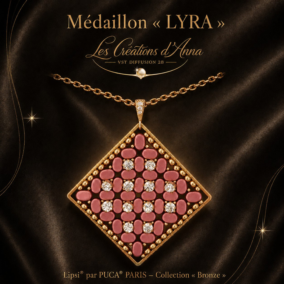 Lyra Pendant Pattern by Les Creations d'Anna