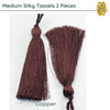 Medium Silky Tassels, Neutral Collection, 3 Pieces - The Argus Collection