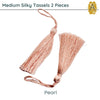 Medium Silky Tassels, Neutral Collection, 3 Pieces - The Argus Collection