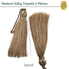 Medium Silky Tassels, Neutral Collection, 3 Pieces - The Argus Collection