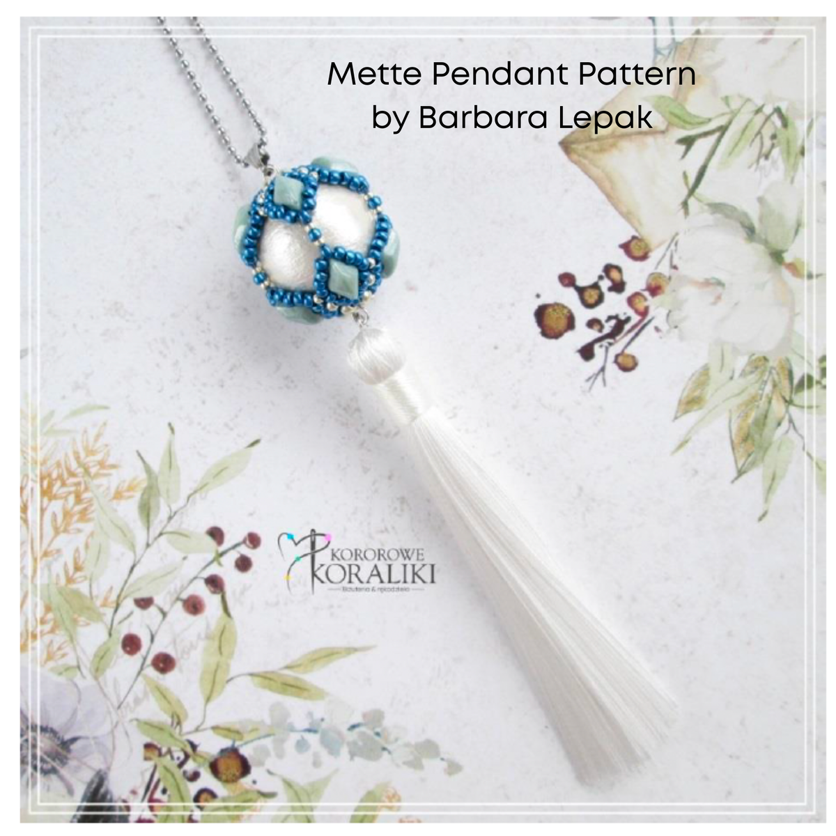 Mette Pendant Pattern by Barbara Lepak