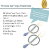 Mi-Nos Earrings Pattern par Puca - The Argus Collection