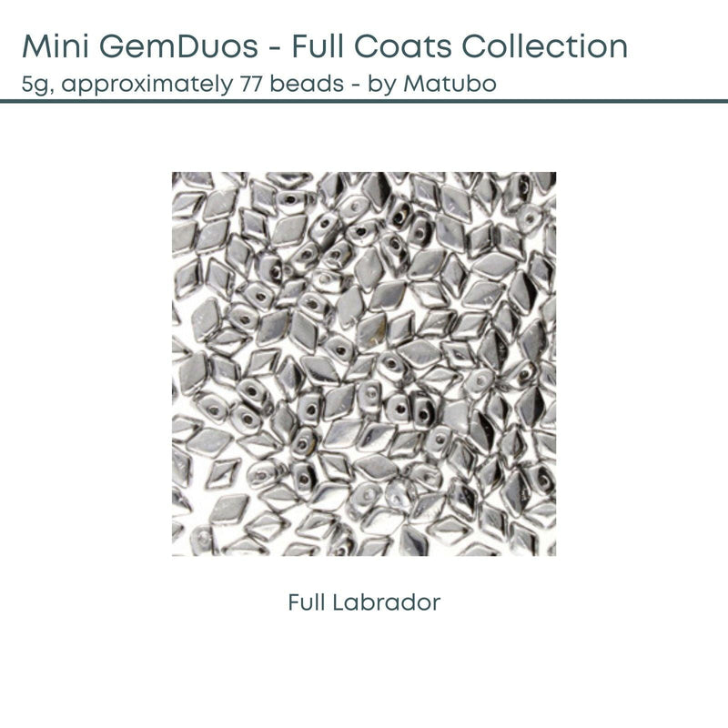 Mini Gemduos Beads, 5g., Full Coats Collection, 3 Colors - The Argus Collection