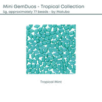 Mini Gemduo Breads, 5g., Tropical Collection 3 Colors - The Argus Collection