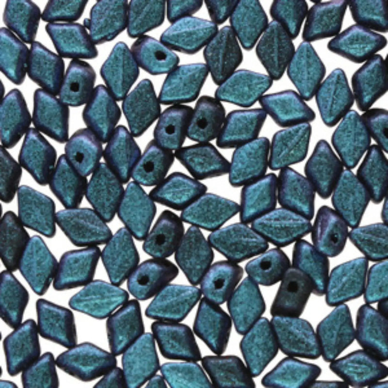 Mini Gemduo Beads, Polychrome Dark Blue Capri