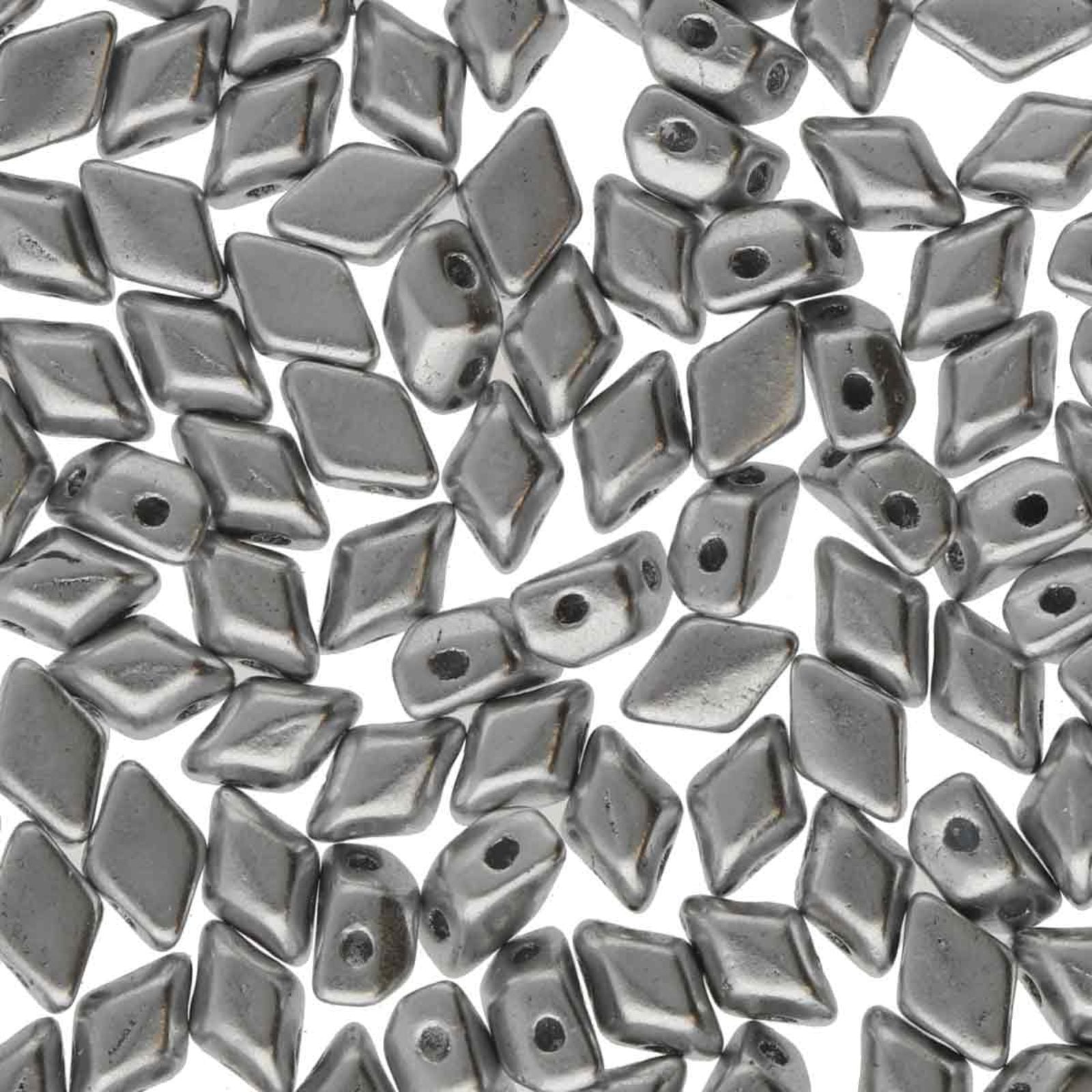 Mini Gemduo Beads, Crystal Bronze Aluminum