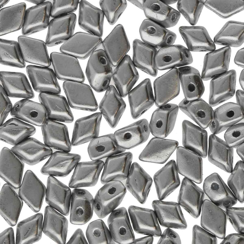 Mini Gemduo Beads, Crystal Bronze Aluminum