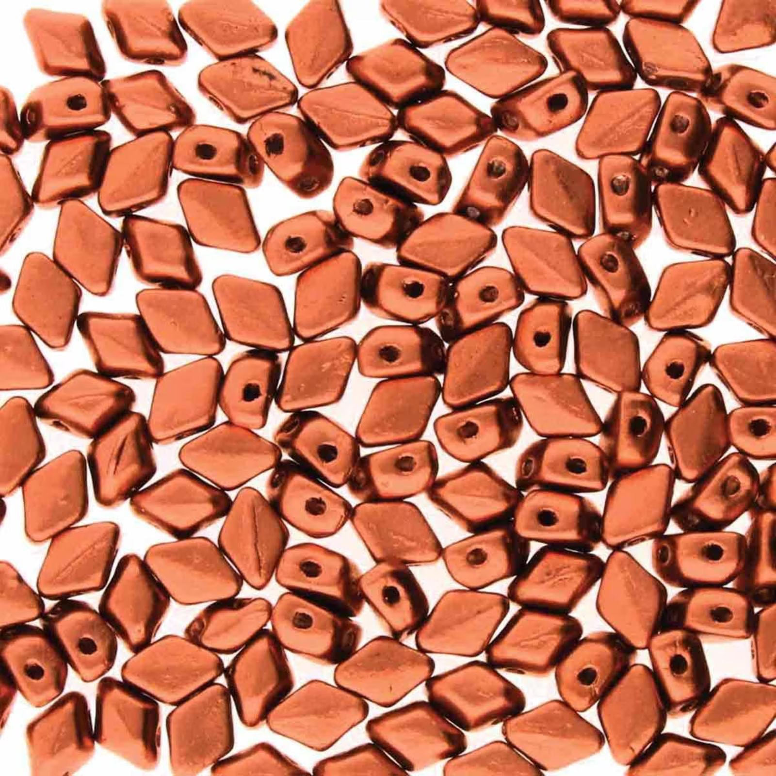 Mini Gemduo Beads, Crystal Bronze Copper