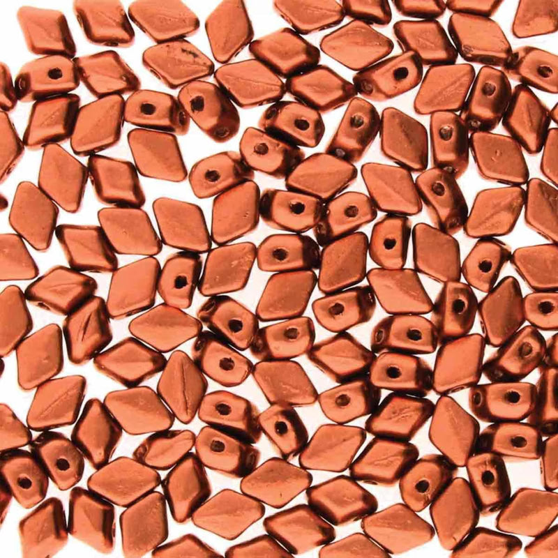 Mini Gemduo Beads, Crystal Bronze Copper