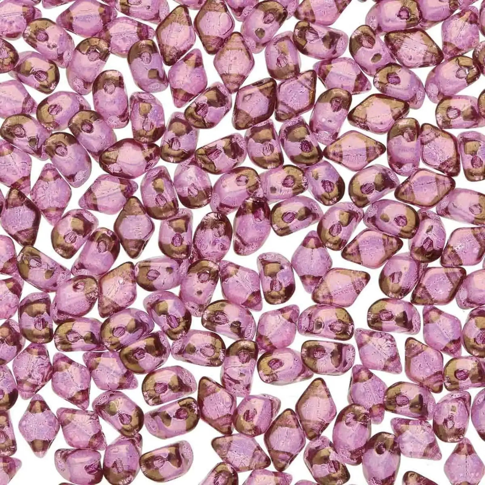 Mini Gemduo Beads, Crystal Violet Luster