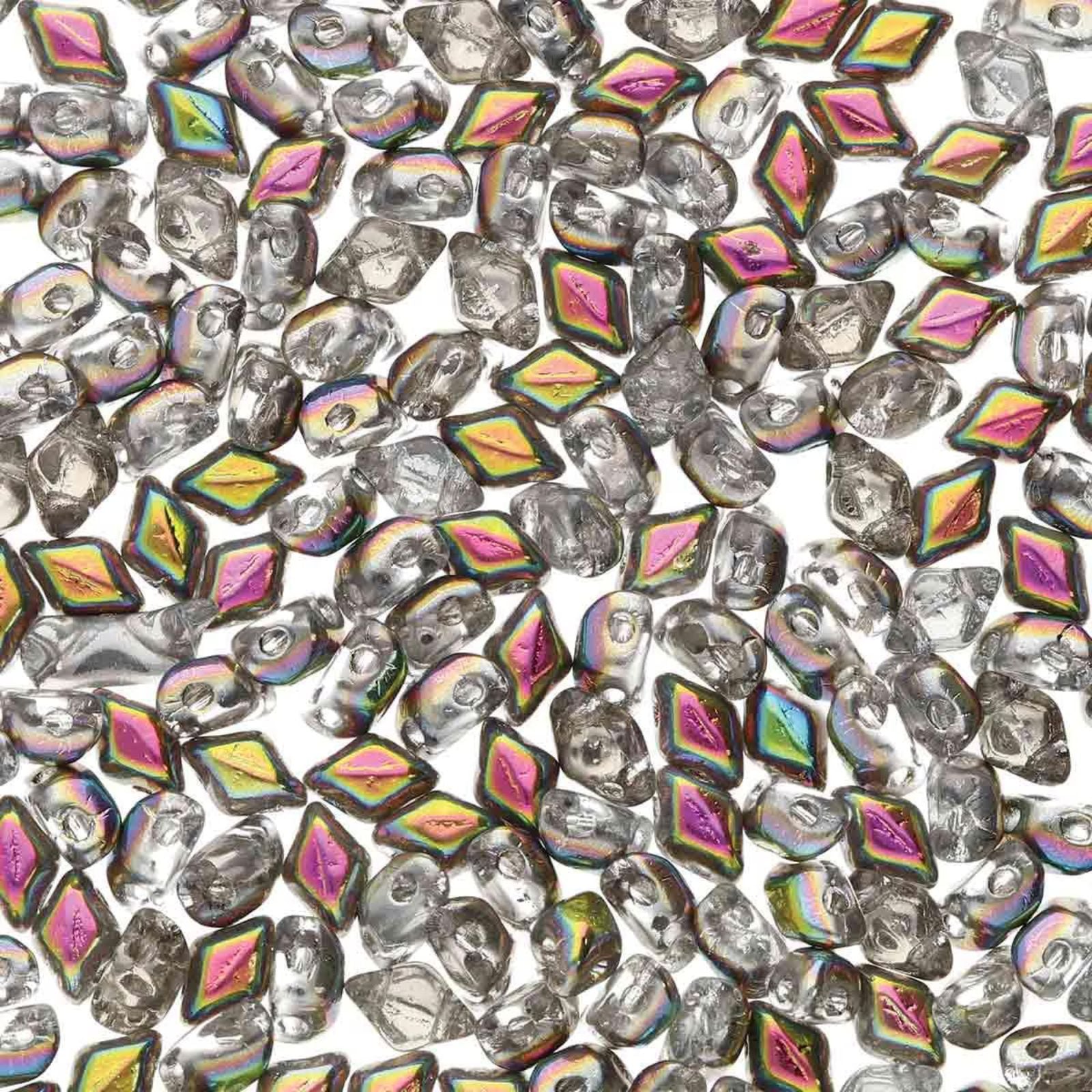 Mini Gemduo Beads, Crystal Vitrail