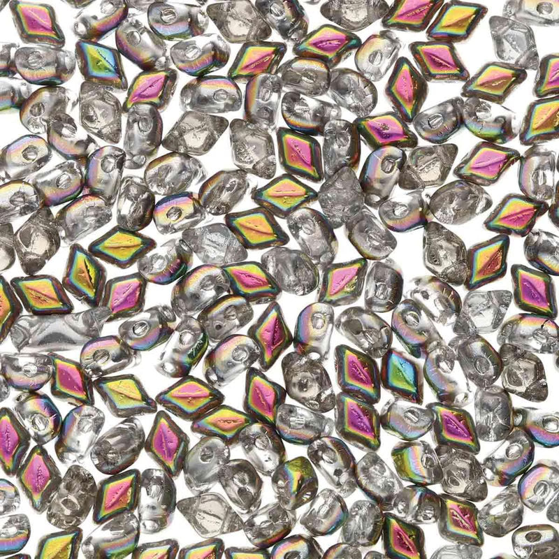 Mini Gemduo Beads, Crystal Vitrail