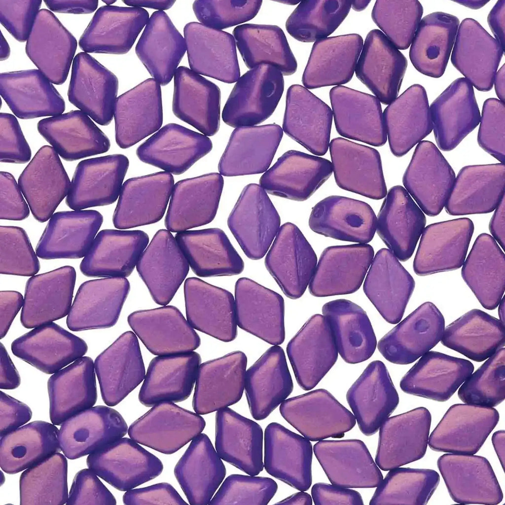 Mini Gemduo Beads, Gold Shine Medium Orchid, 5g. – The Argus Collection