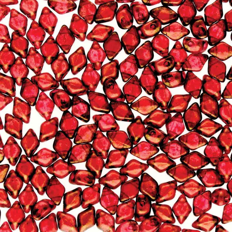 Mini Gemduo Beads, Halo French Rose