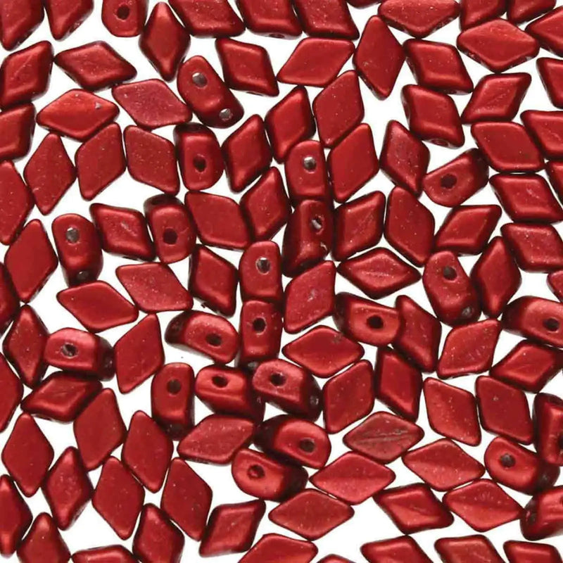 Mini Gemduo Beads, Metalust Lipstick Red