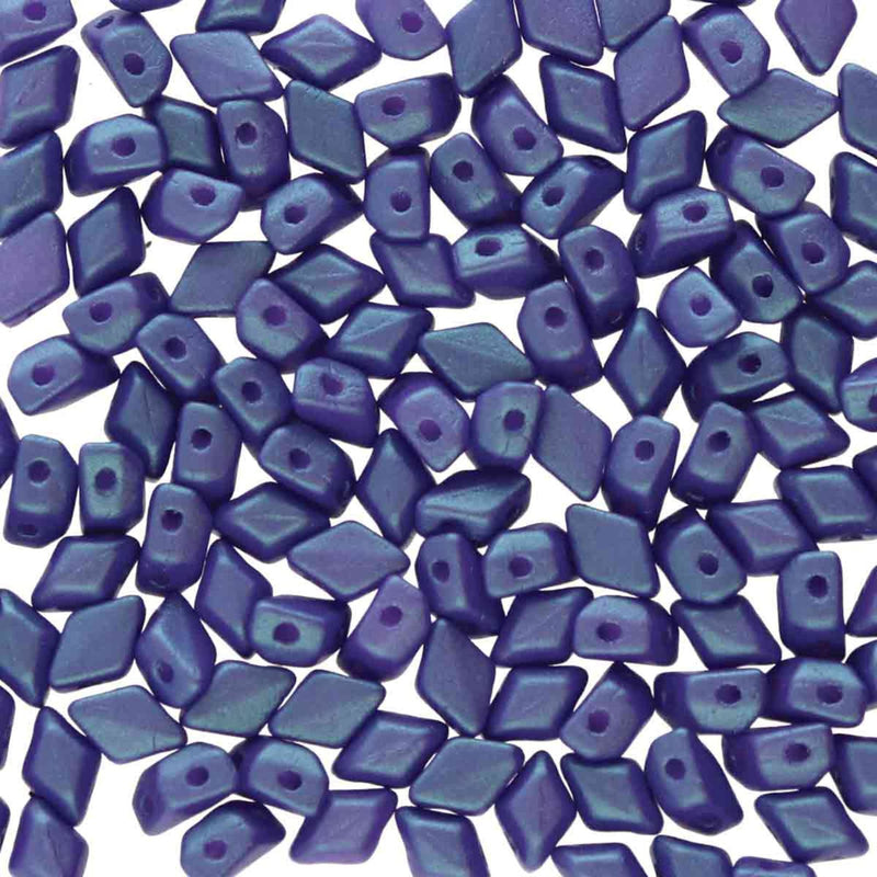 Mini Gemduo Beads, Tropical Blue Grape